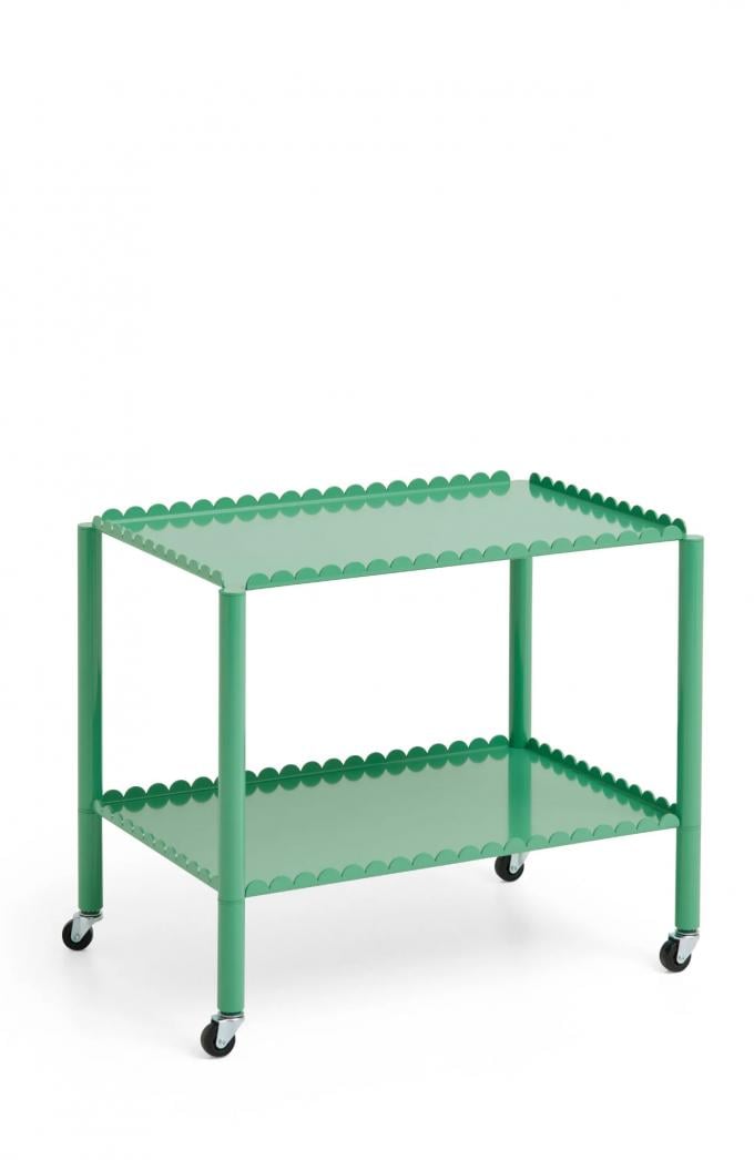 Trolley uit gepoedercoat staal ‘Arcs’ (44 x 63 x 53 cm)