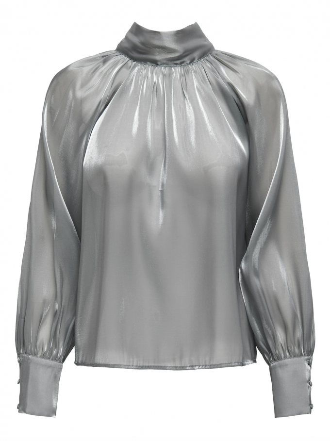 Blouse argentée