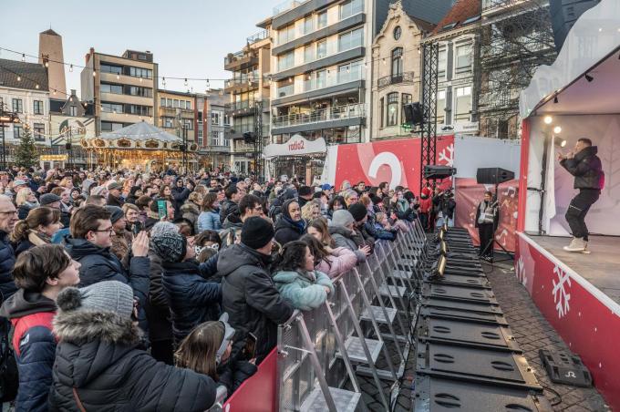 Tijdens de laatste weken van het jaar zijn er verschillende optredens van de populairste artiesten, zoals hier van Gers Pardoel in 2022.