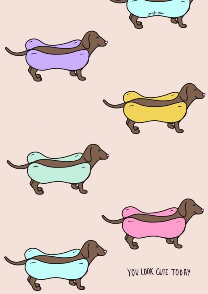 Cute hot dogs