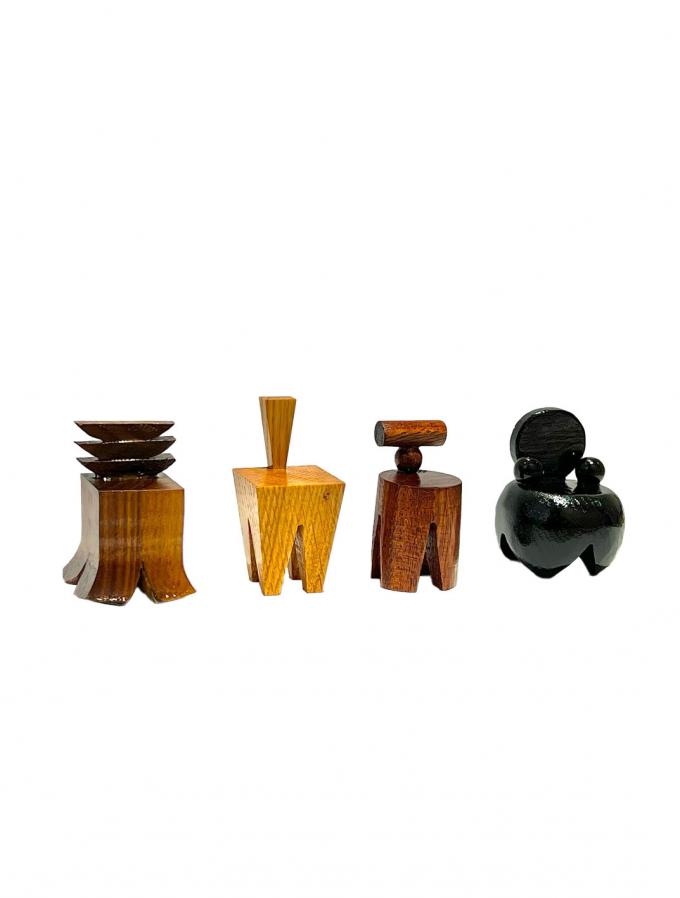 Set van 4 miniatuurstoelen 'Eine Kleine Chair'