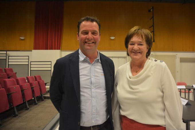 Stemmenkanon Edward Verstraete met zijn schoonmoeder Carine Geldhof. (