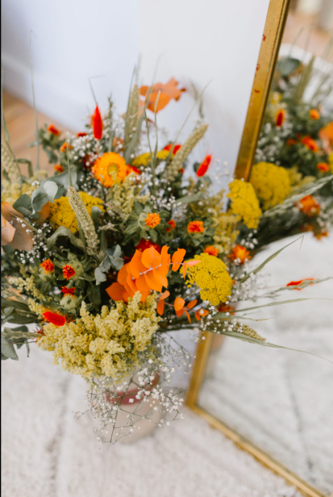 Un bouquet de fleurs séchées 