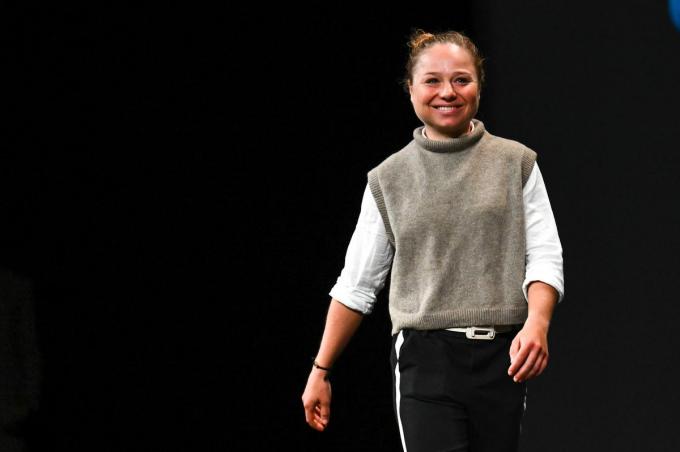 Justine Ghekiere kan met een grote glimlach op het voorbije jaar terugblikken.