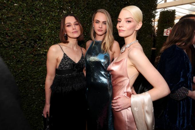 Keira Knightley, Cara Delevingne en Anya Taylor-Joy