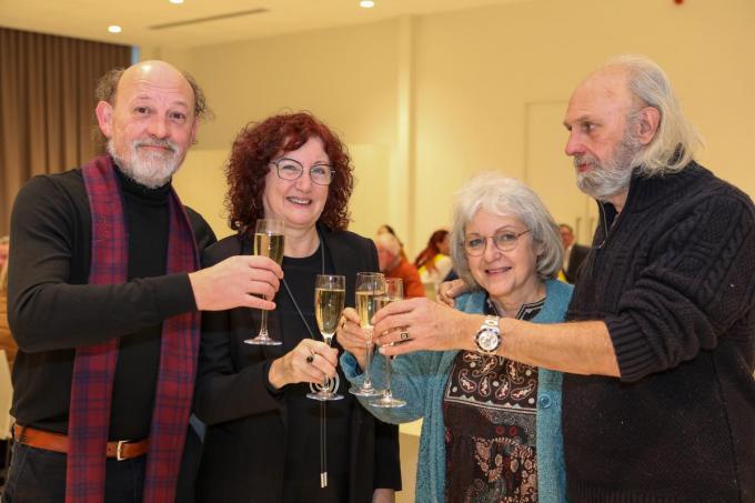 Peter De Lille, Nadine ,Nadine Devisscher, Marleen Cuyl en Mario Theunckens.