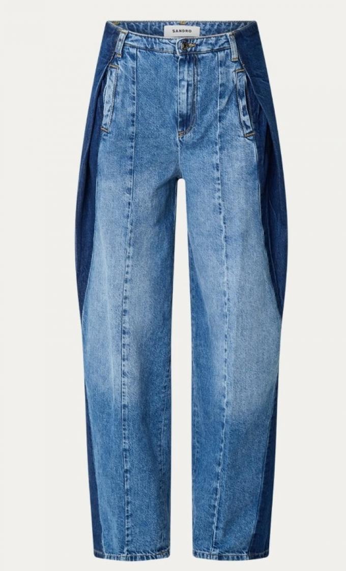 Ballonjeans in donkere en lichte denim