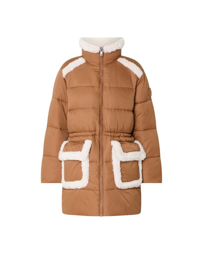 Mantel met shearling