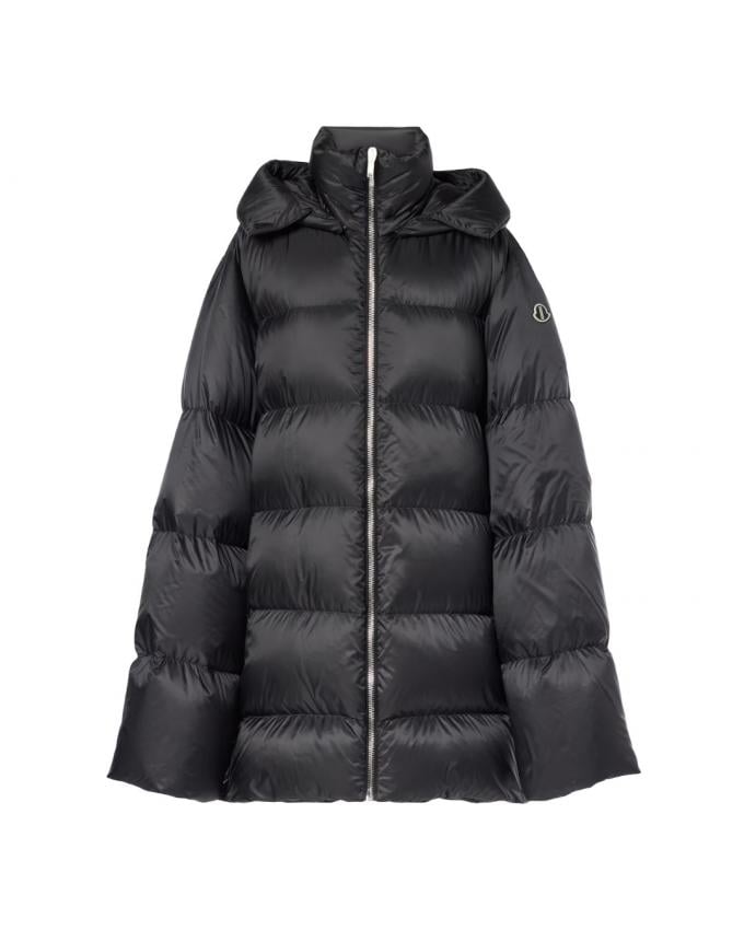 Puffer met extra lange mouwen