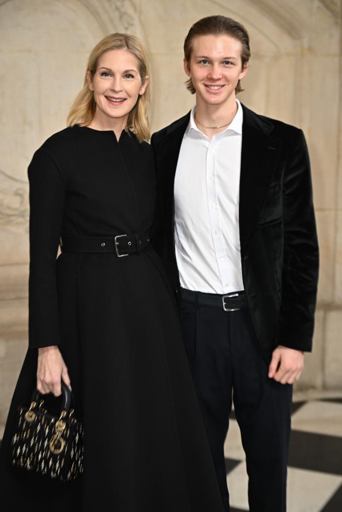 Kelly Rutherford & Hermés Gustaf Daniel Giersch bij Christian Dior