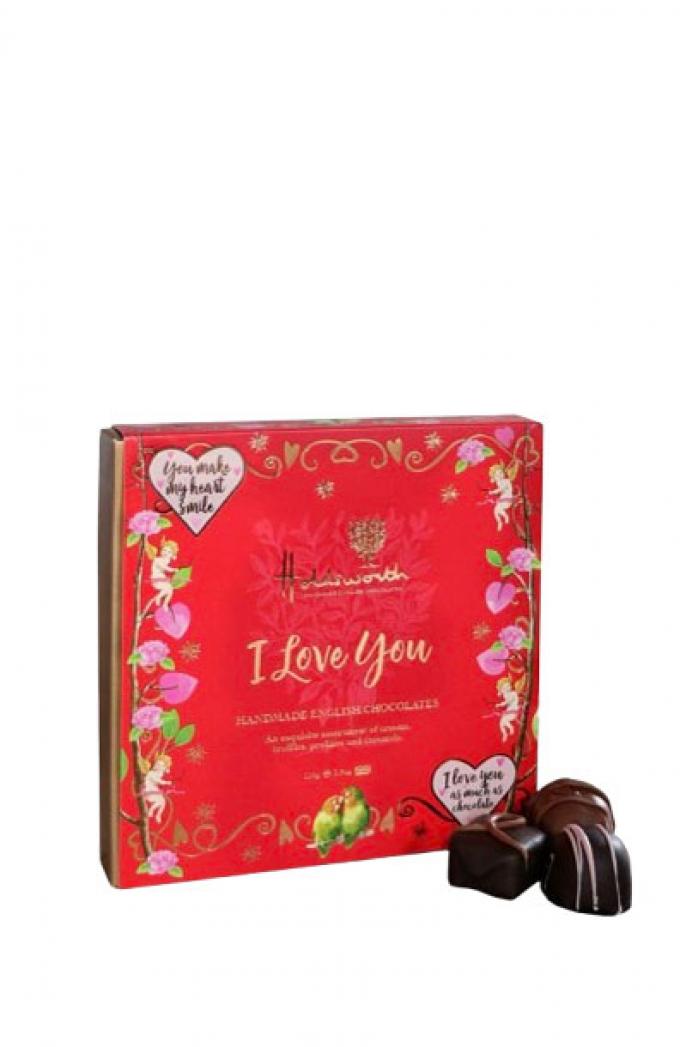 Giftbox met allerlei soorten chocolade bonbons (110 gram)