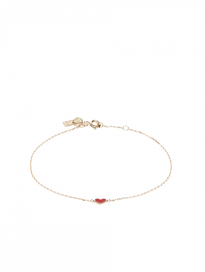 Le bracelet coeur rouge