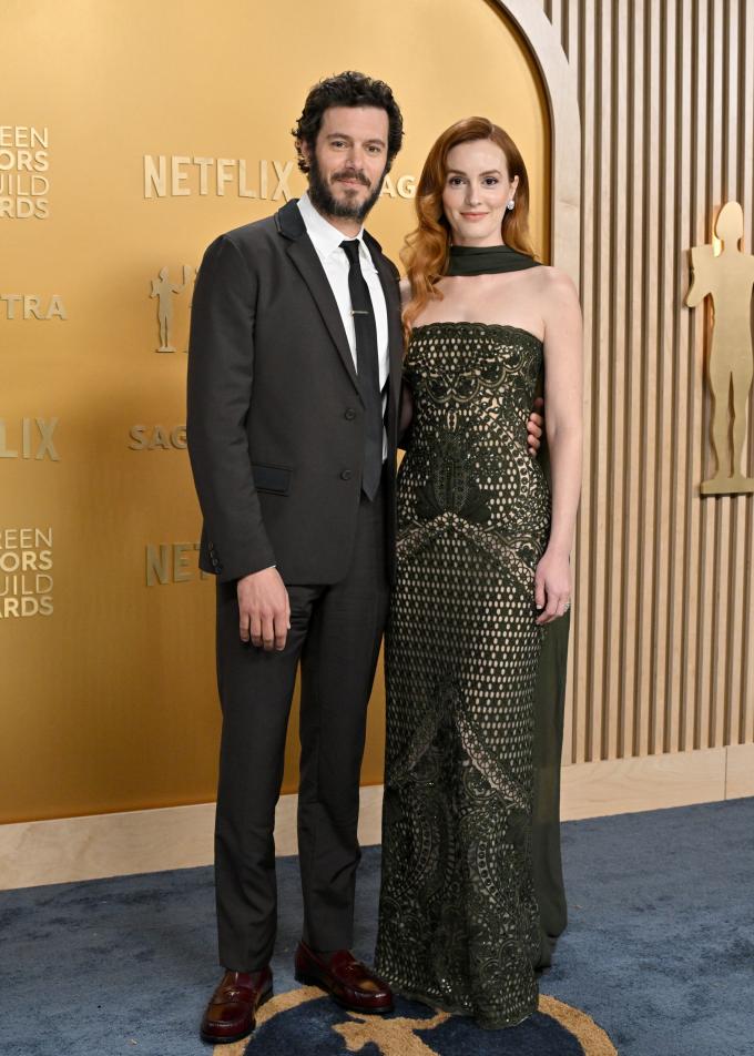 Adam Brody in Prada & Leighton Meester in Elie Saab