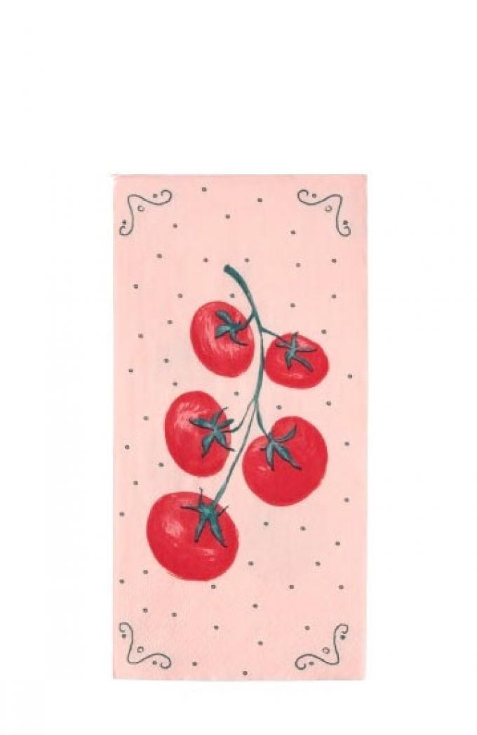 Set de serviettes avec des tomates (40x40)