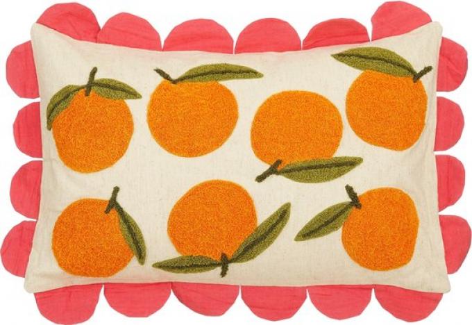 Coussin avec des oranges (45 cm x 65 cm)