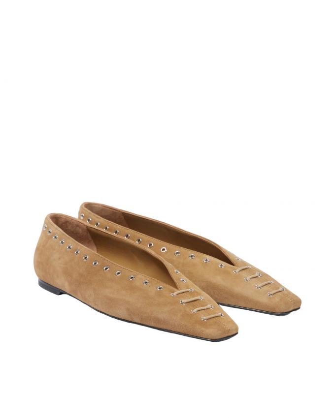 Suède ballerina's