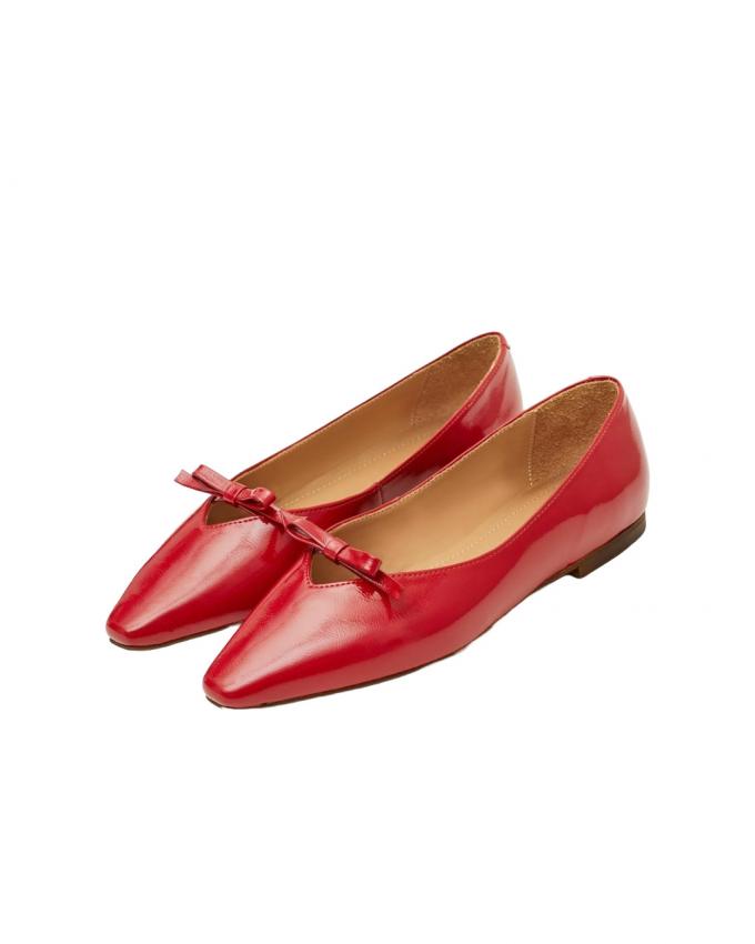 Spitse, rode ballerina's