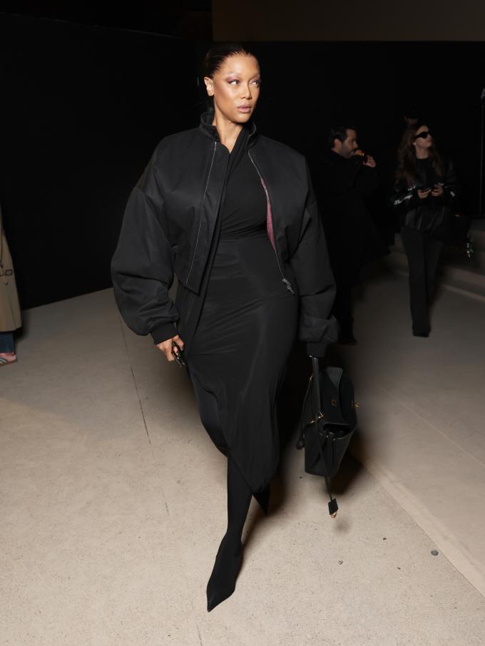 Tyra Banks bij Balenciaga 