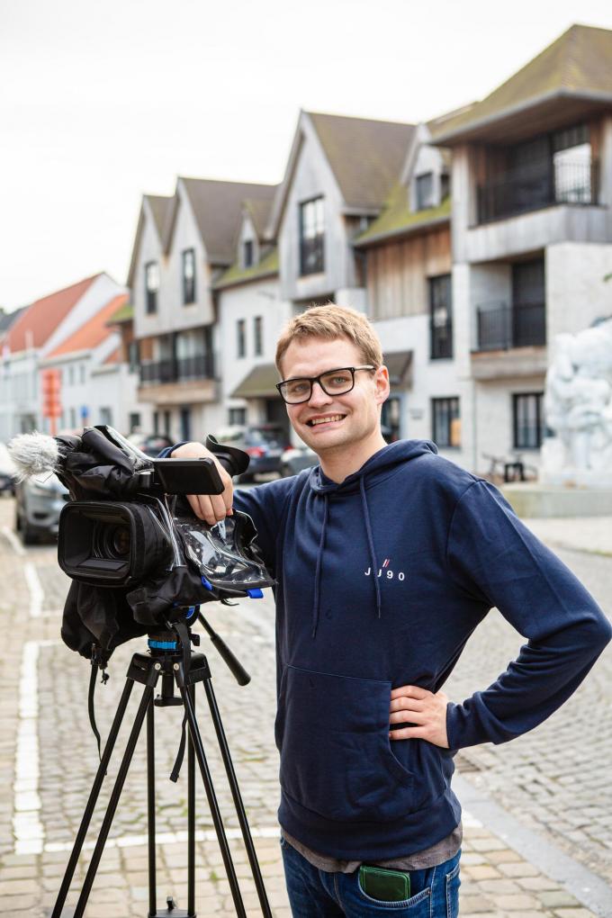 Stijn Vandamme maakte de kortfilm ‘Dorpscafé’. (foto Davy Coghe)