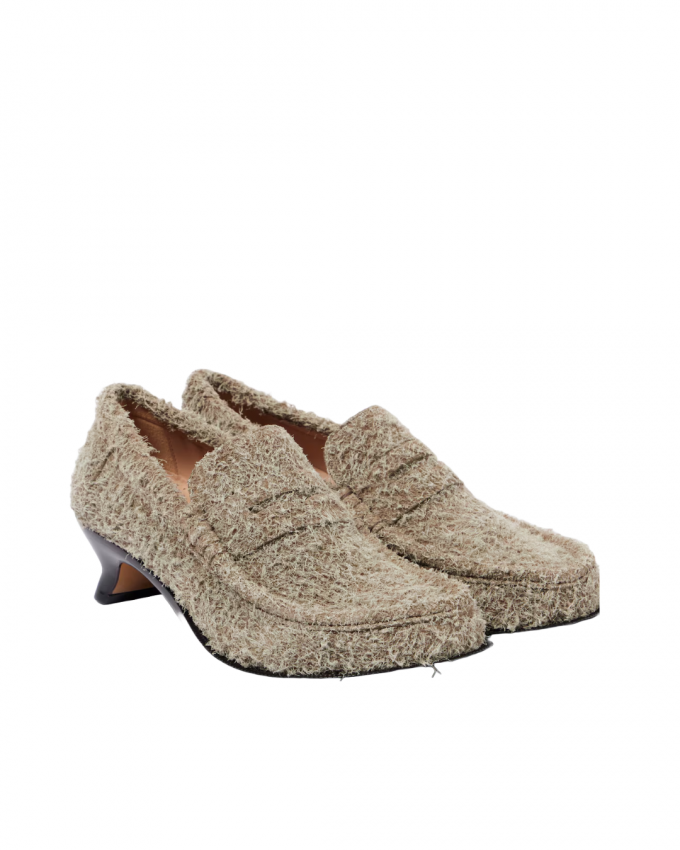 Zachte loafers met hak
