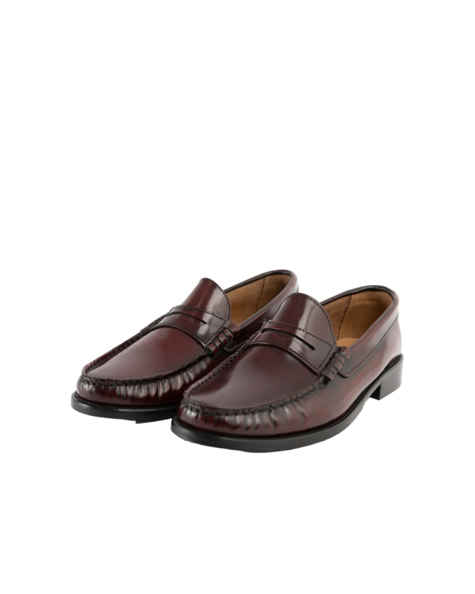 Instappers in bordeauxrood