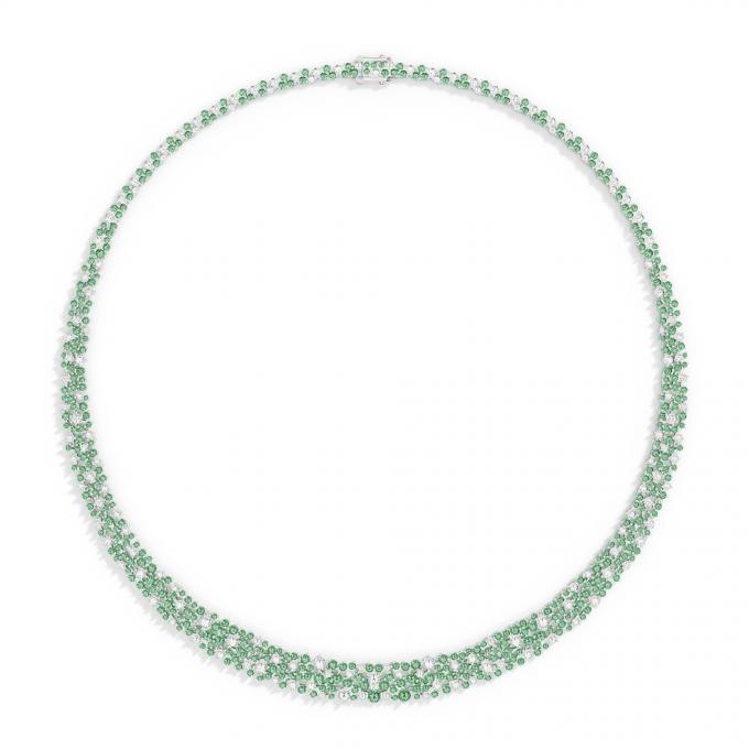 Ras-De-Cou Goutte Vert Pastel 