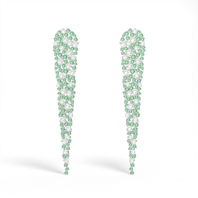 Boucles D'Oreilles Goutte Vert Pastel