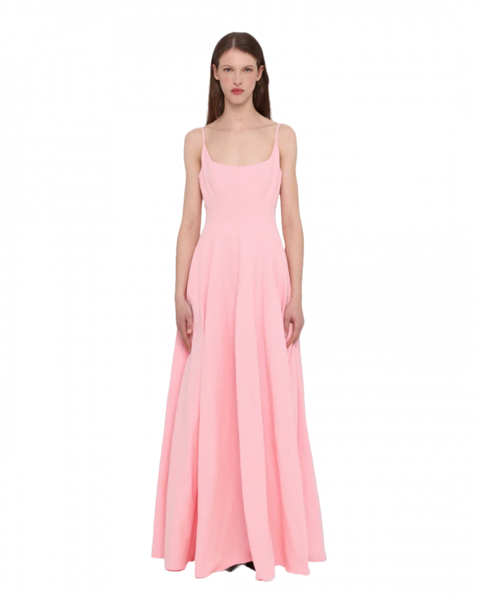 Roze maxi jurk 