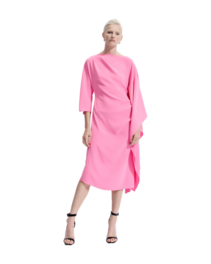 Asymmetrische midi jurk 