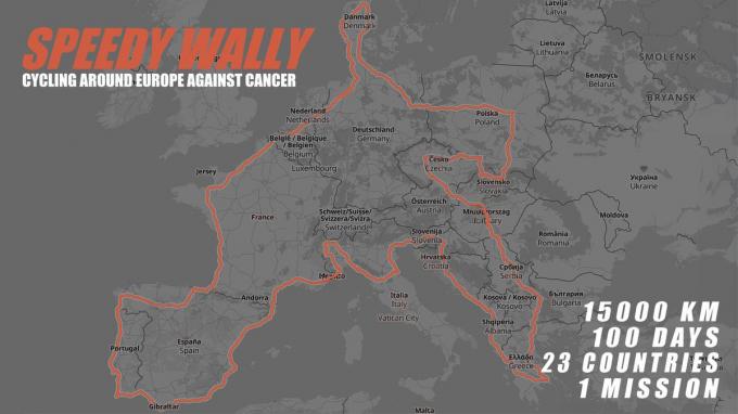 Het parcours dat Jelle Wallays zelf heeft uitgetekend.