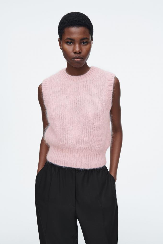 Pull débardeur mohair