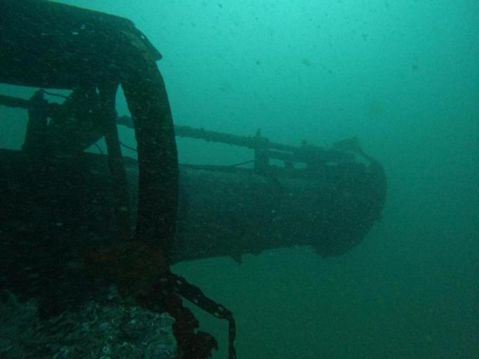 De torpedobuis van de U-57.