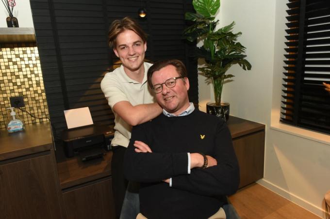 Christophe en zoon Mathis Rommens