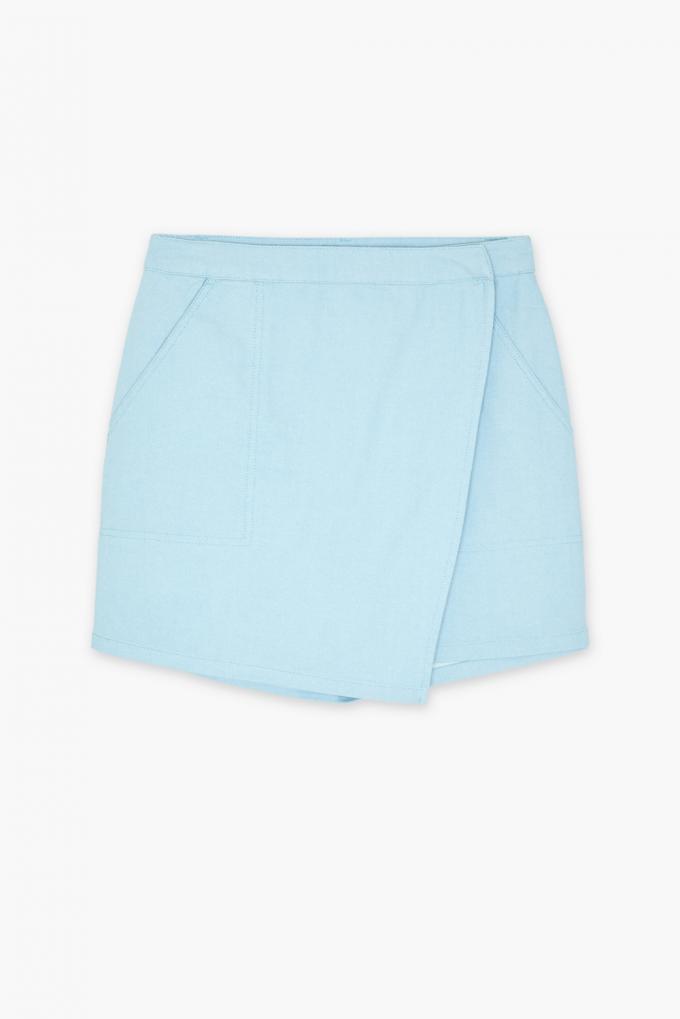 Blauwe skort