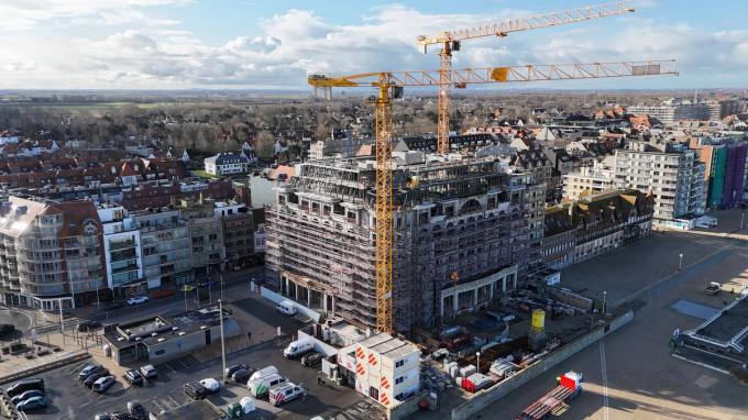 De bekende landmark The Grand in Nieuwpoort-Bad.