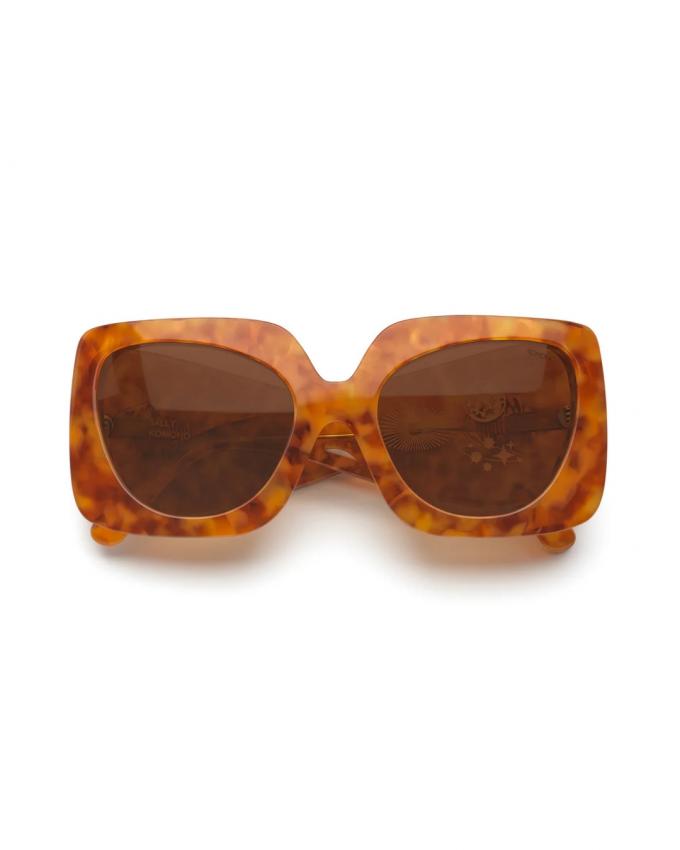 Oversized bril met logo