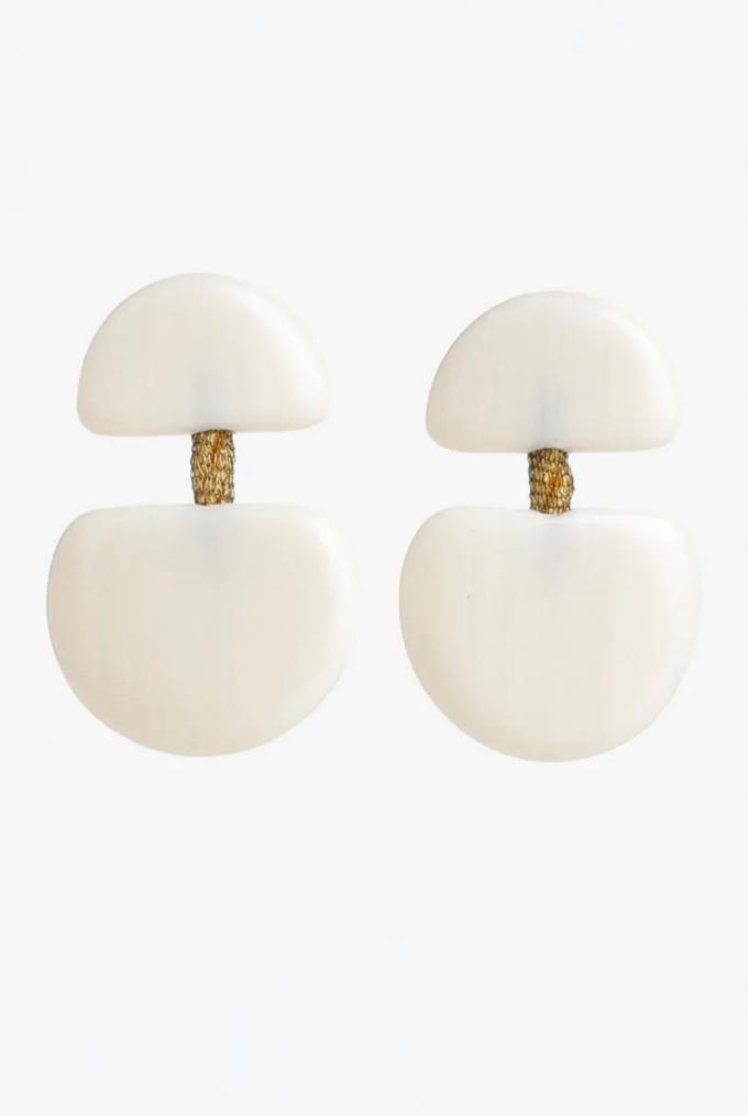 Boucles d’oreilles en résine en deux parties