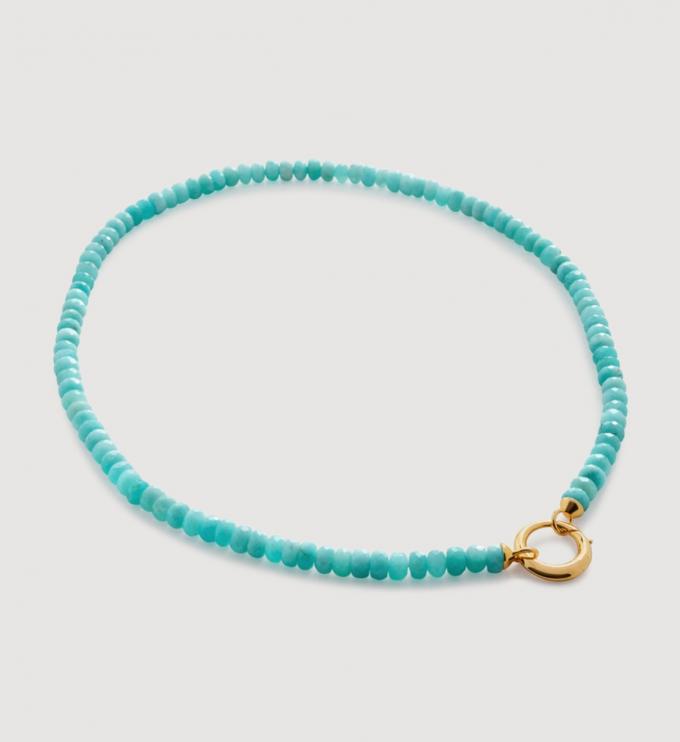 Collier charm en turquoise