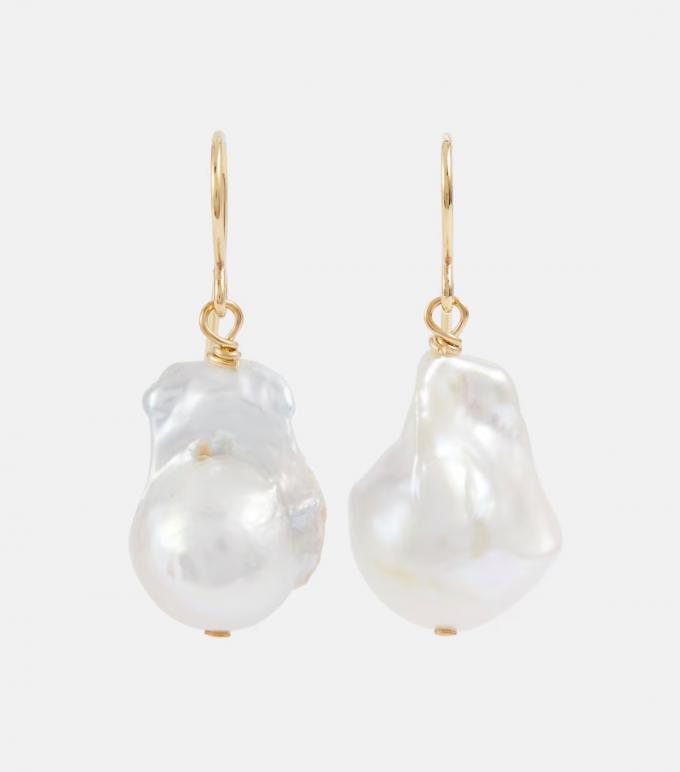 Boucles d’oreilles de perles baroques