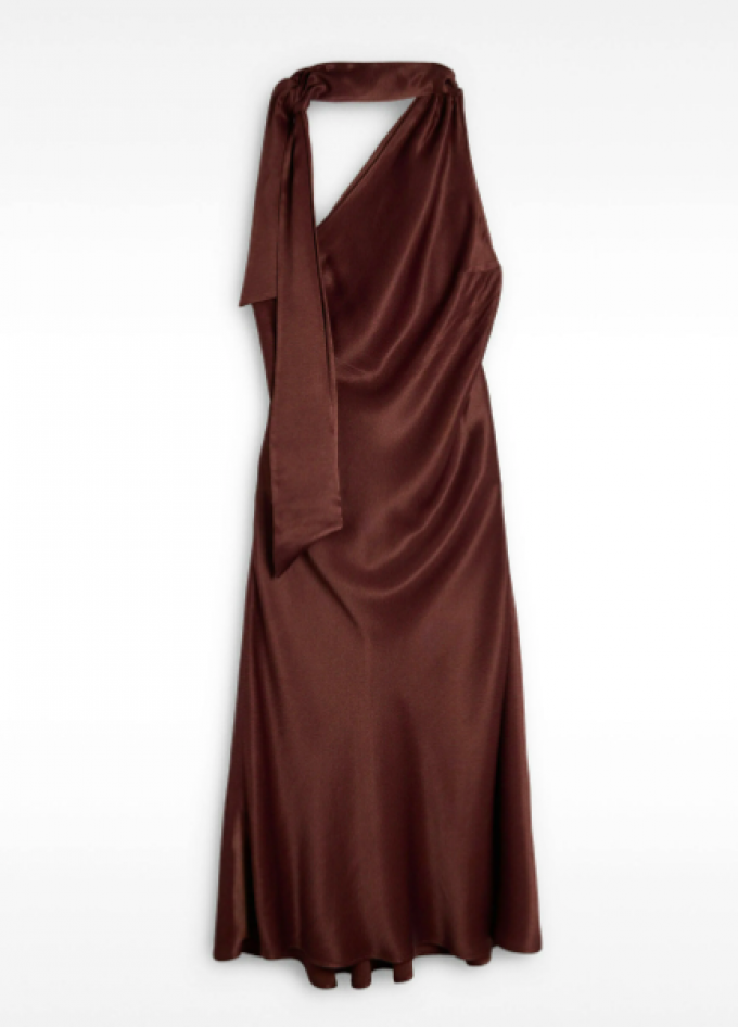 Robe longue asymétrique 