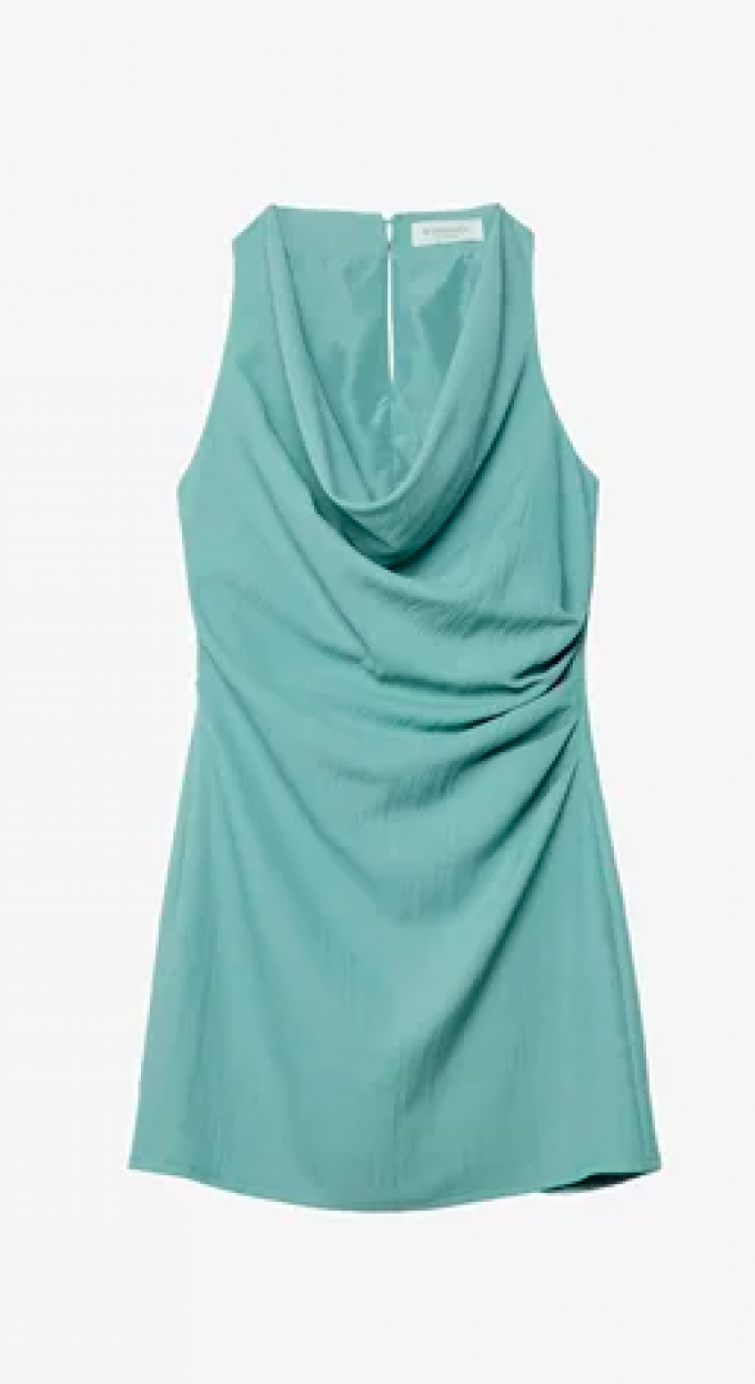 Robe mini col bénitier 