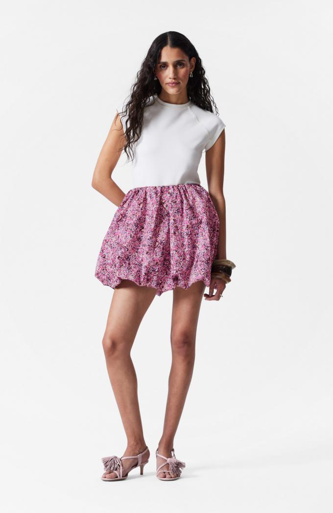 Balloon skirt met bloemenprint 