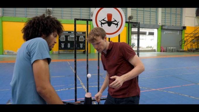 Nimrod gaf zich opnieuw helemaal tijdens de pingpongproef.