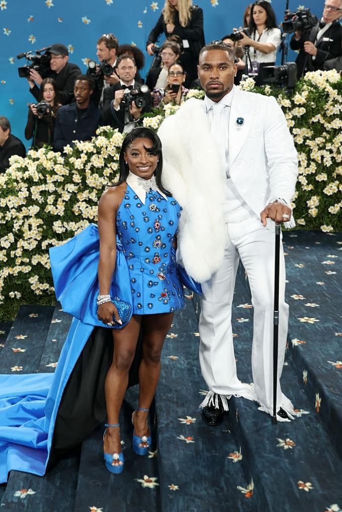 Simone Biles en Jonathan Owens