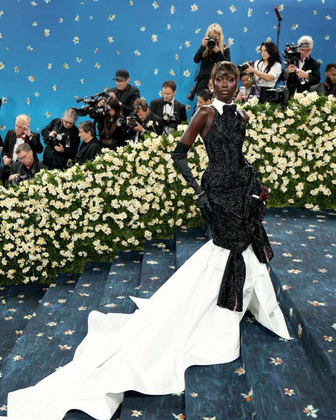 Anok Yai in Thom Browne