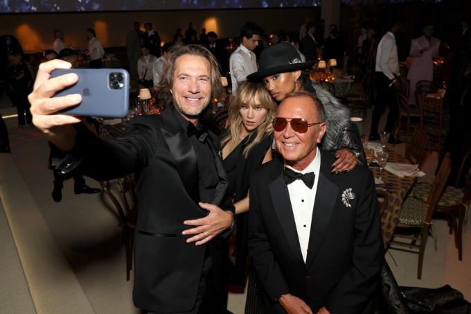 Lance LePere, Suki Waterhouse, Ugbad Abdi & Michael Kors