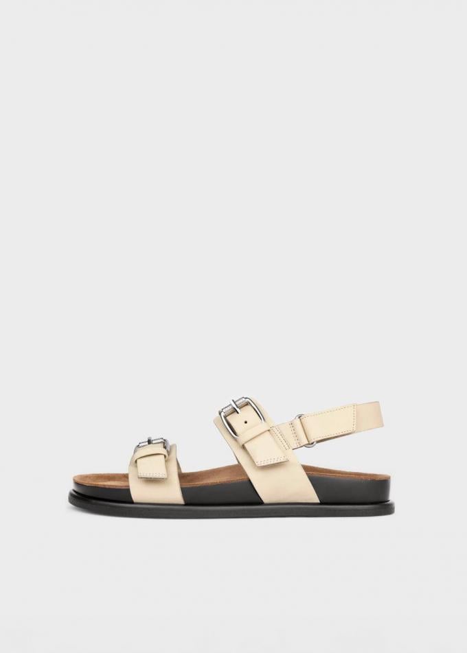 Sandalen in gebroken wit