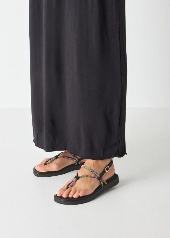 Sandalen met strassteentjes