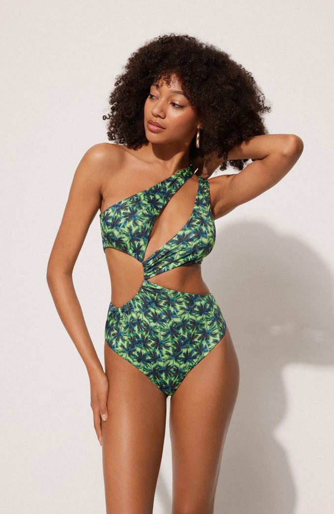 Tropisch badpak met cut-outs