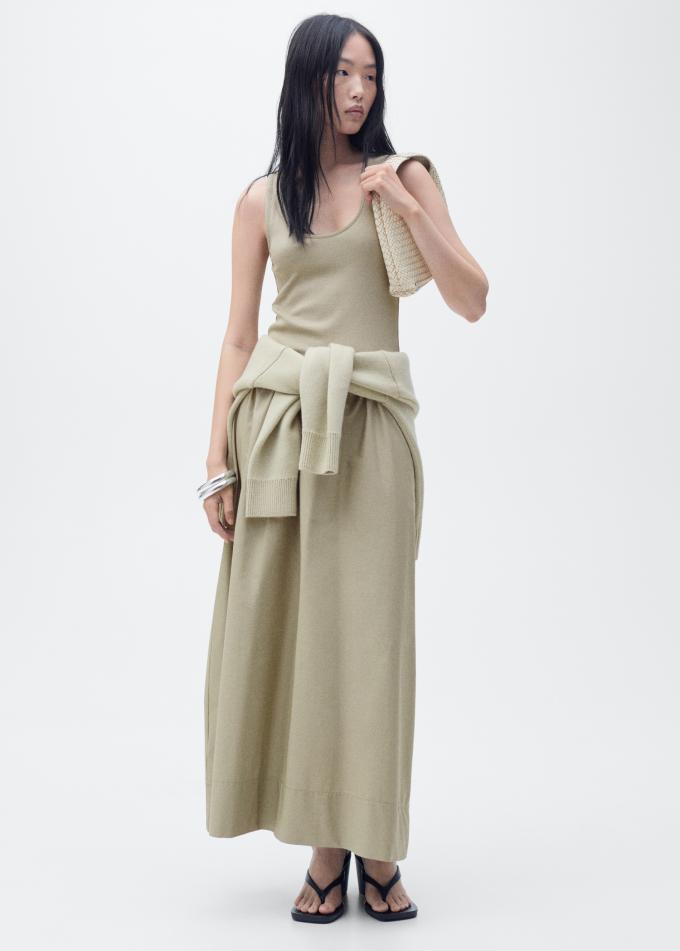 Robe longue combinée